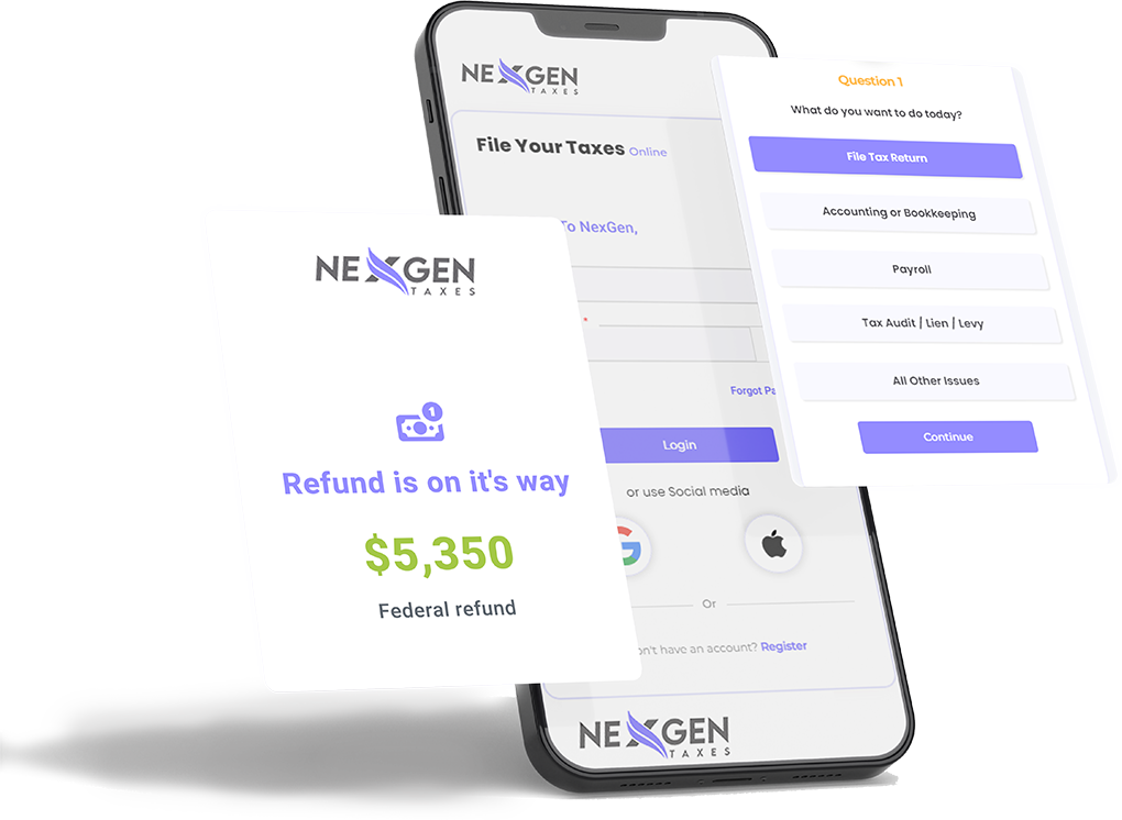 nexgen taxes app android ios