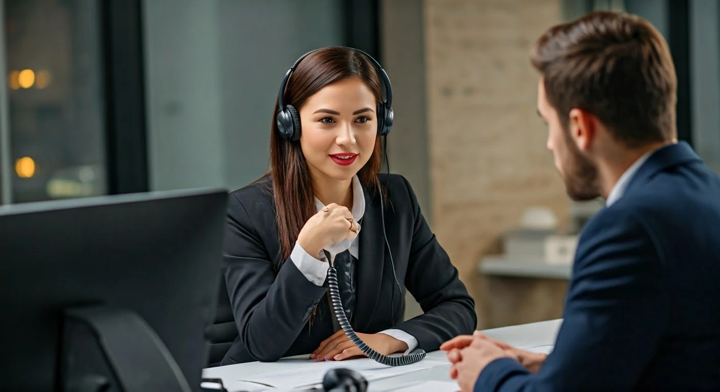 IRS representative interacting with Customer