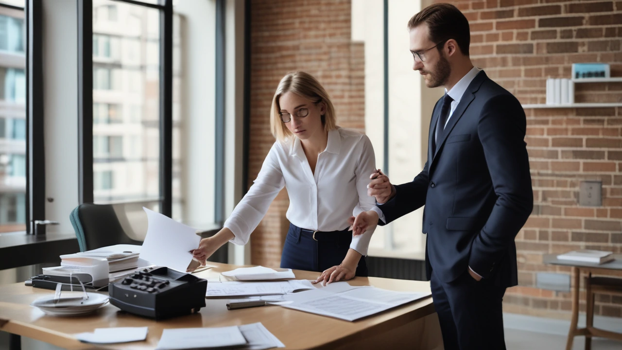 Accountant advising small business owner