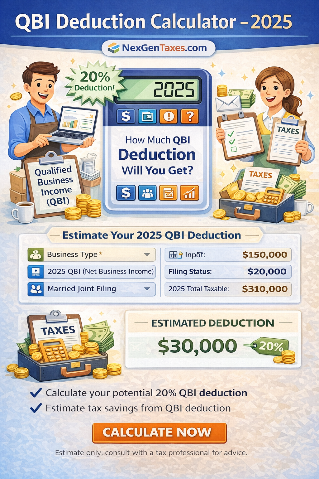 QBI Deduction Calculator 2025